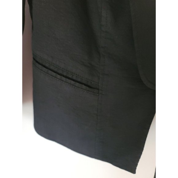 Bebe Blazer Jacket Size 8 Black - Picture 4 of 9